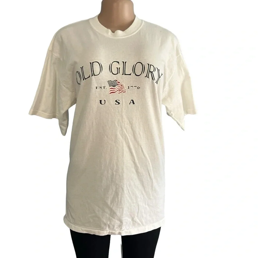 Vintage Expressions Sportswear Old Glory T-Shirt White